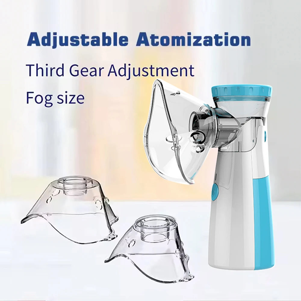 Recharge Nebulizer Handheld Portable Atomizer Medical Asthma Nebulizer Silent Mesh Inhaler for Children Adult Mini Humidifier