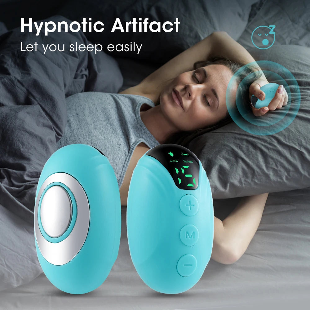 Handheld Mini EMS Microcurrent Sleep Aid Device USB Pressure Relief Anxiety Hypnosis Artifact Smart Sleeper Body Massager