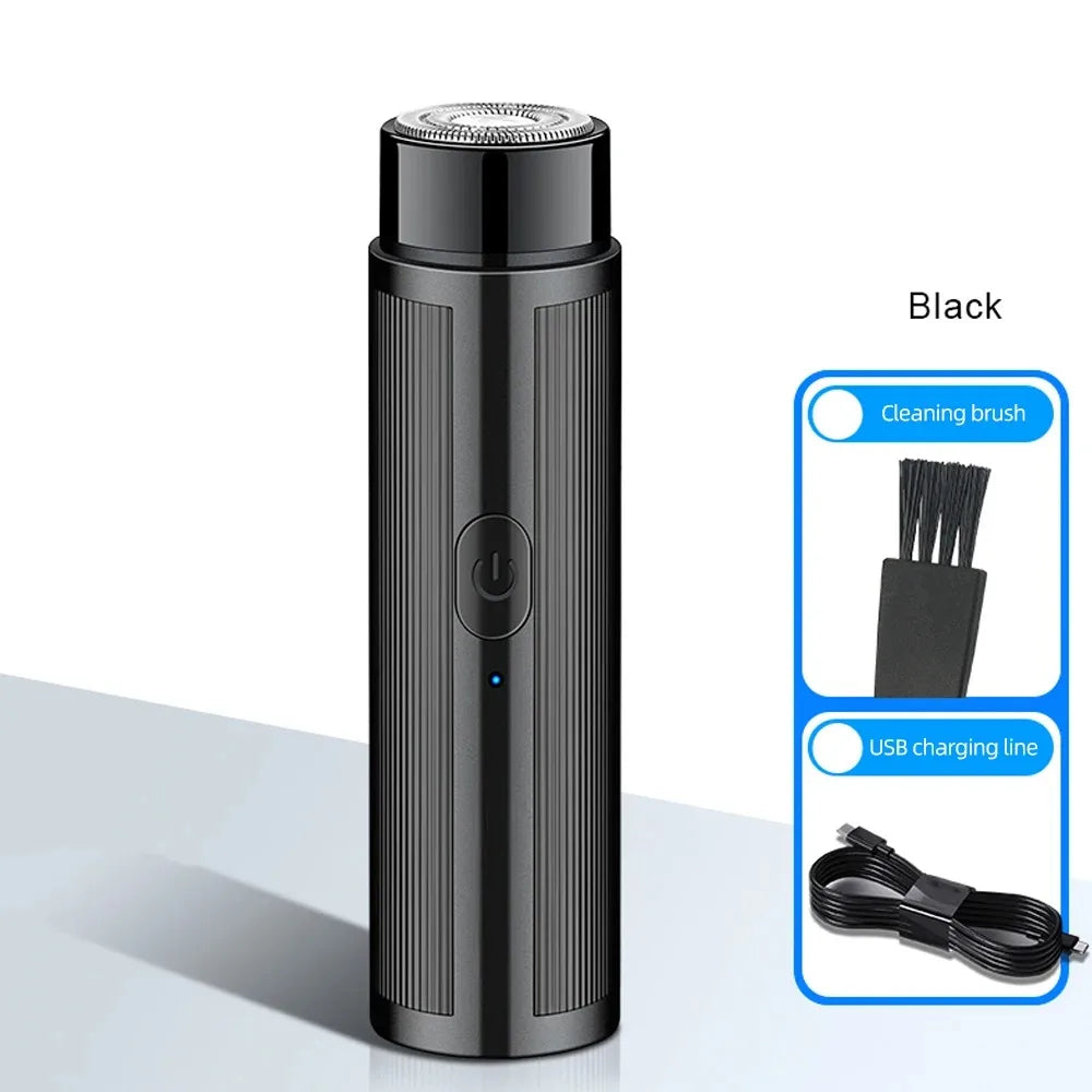 Portable Mini Electric Shaver – Rechargeable, Unisex (Men & Women) & Car-Compatible Grooming Tool