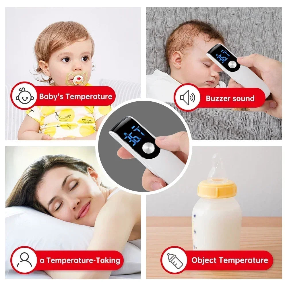 Non-contact Laser Body Temperature Ear Thermometer Infrared Fever Thermometer Medical Household Digital LCD Infant Adult