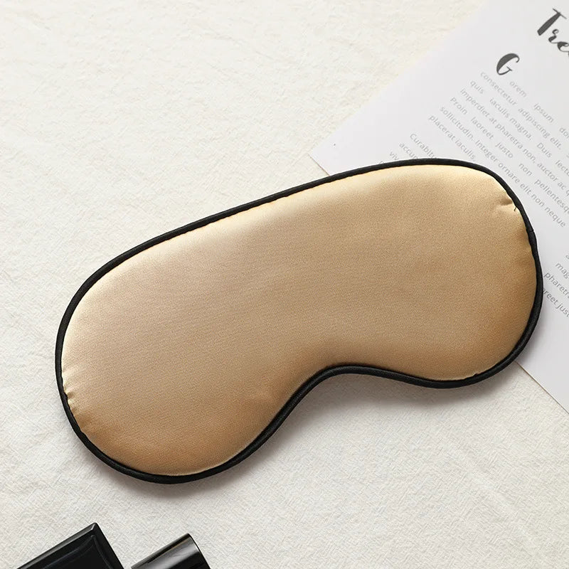 Women Imitated Silk Sleep Eye Mask Portable Travel Eyepatch Nap Eye Patch Rest Blindfold Eye Cover Sleeping Mask Night Eyeshade