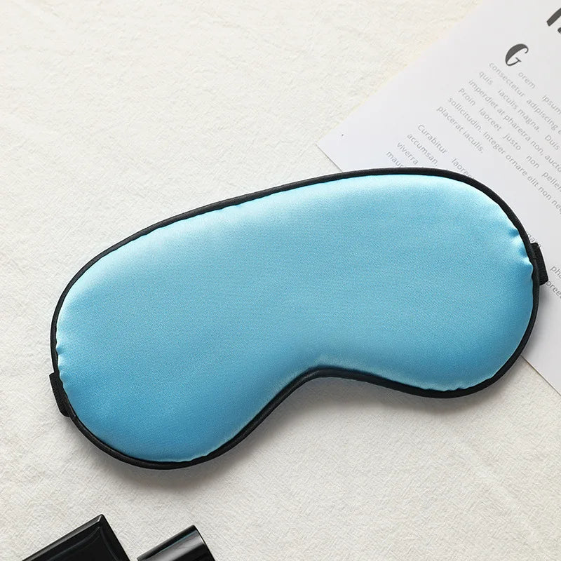 Women Imitated Silk Sleep Eye Mask Portable Travel Eyepatch Nap Eye Patch Rest Blindfold Eye Cover Sleeping Mask Night Eyeshade