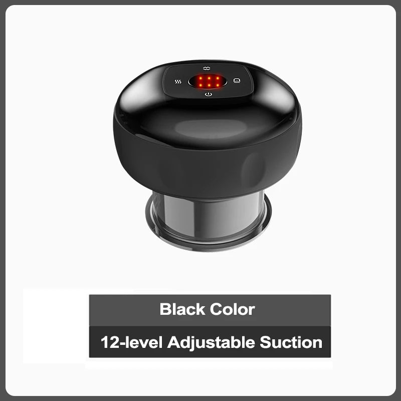 Body Scraping Massage Smart Electric Vacuum Cupping Heating Suction Cup Device Back Neck Arm Massger Relieve Fatigue