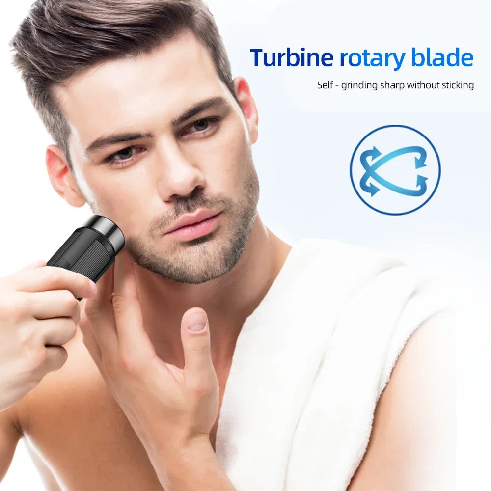 Portable Mini Electric Shaver – Rechargeable, Unisex (Men & Women) & Car-Compatible Grooming Tool