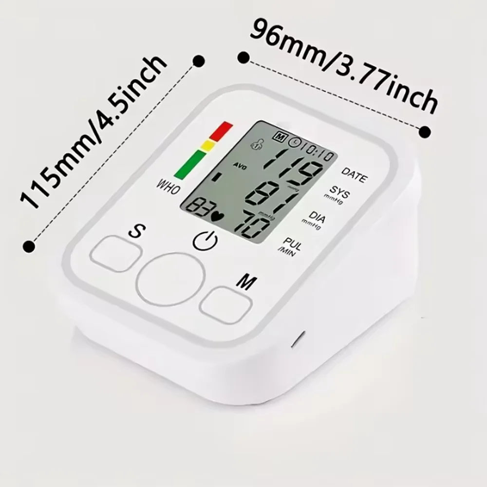 New Blood Pressure Monitor Upper Arm Automatic Tonometer Digital Tensiometer BP Monitor Medical Sphygmomanometer Health Care