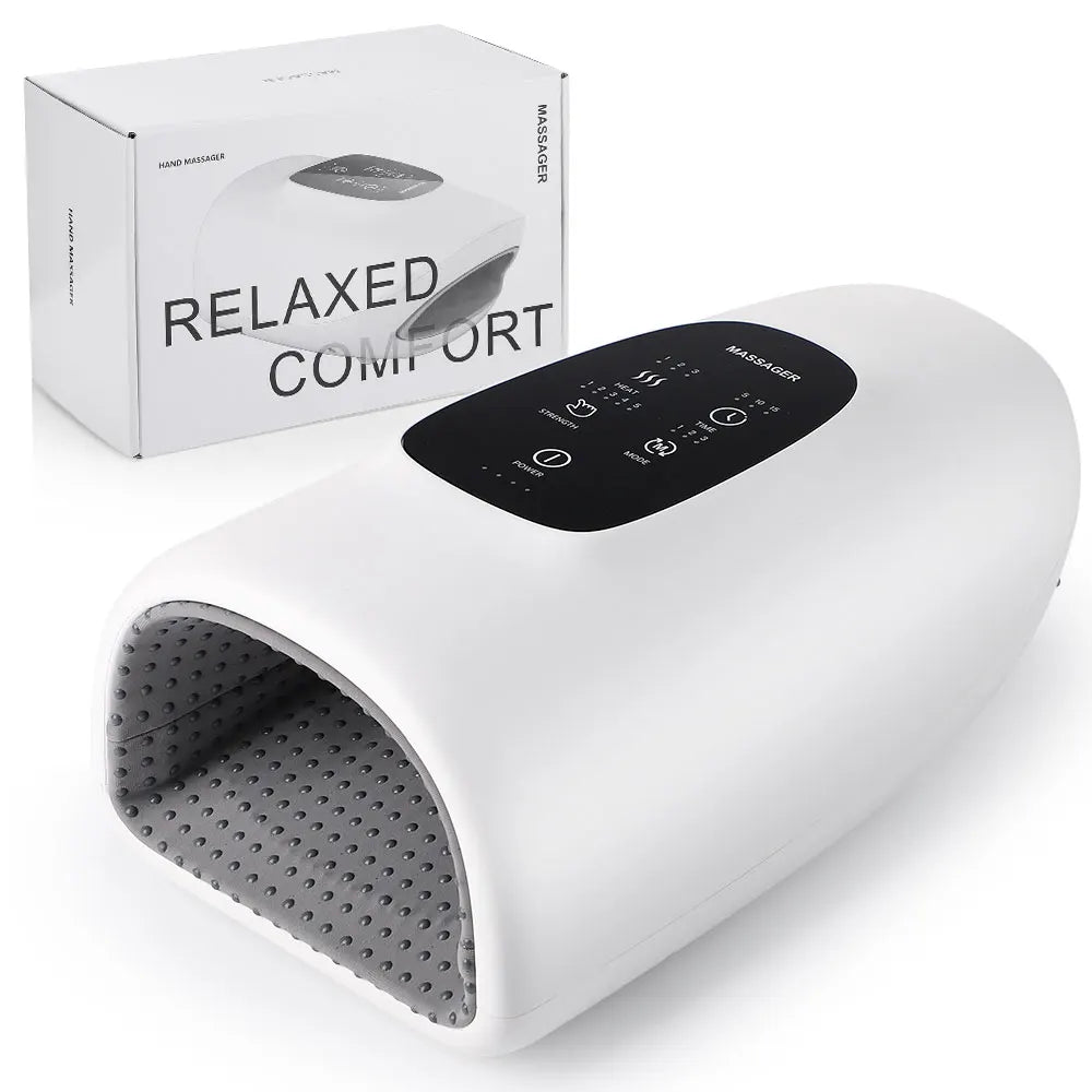 Electric 360° Air Pressure Hand Massager Airbag Shiatsu Kneading Palm Wrist Fingers Acupoint Hot Compress Hand Massage SPA Care