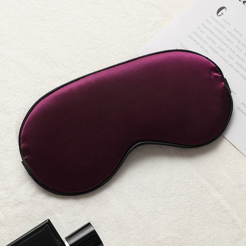 Women Imitated Silk Sleep Eye Mask Portable Travel Eyepatch Nap Eye Patch Rest Blindfold Eye Cover Sleeping Mask Night Eyeshade