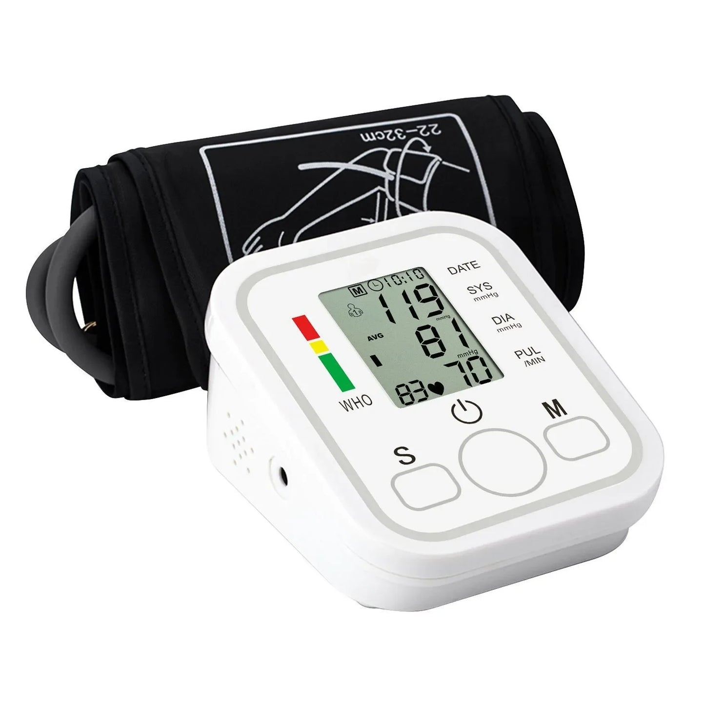 New Blood Pressure Monitor Upper Arm Automatic Tonometer Digital Tensiometer BP Monitor Medical Sphygmomanometer Health Care