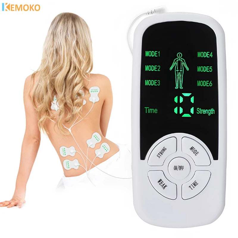 EMS Electric Muscle Therapy Stimulator Tens Unit Machine Meridian Physiotherapy Pulse Abdominal Body Prostate Massager 6 Modes