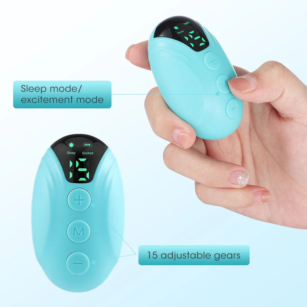 Handheld Mini EMS Microcurrent Sleep Aid Device USB Pressure Relief Anxiety Hypnosis Artifact Smart Sleeper Body Massager