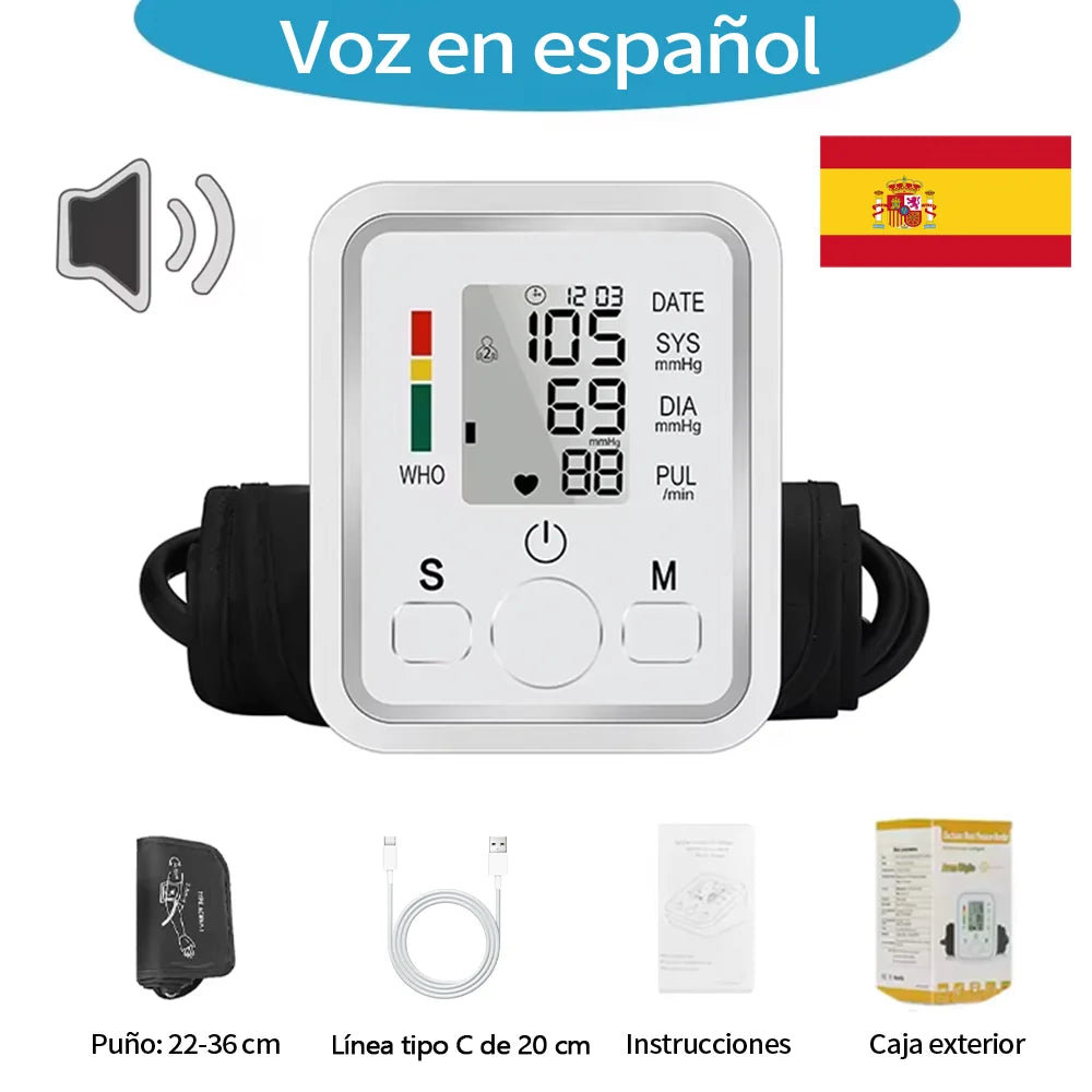 New Blood Pressure Monitor Upper Arm Automatic Tonometer Digital Tensiometer BP Monitor Medical Sphygmomanometer Health Care