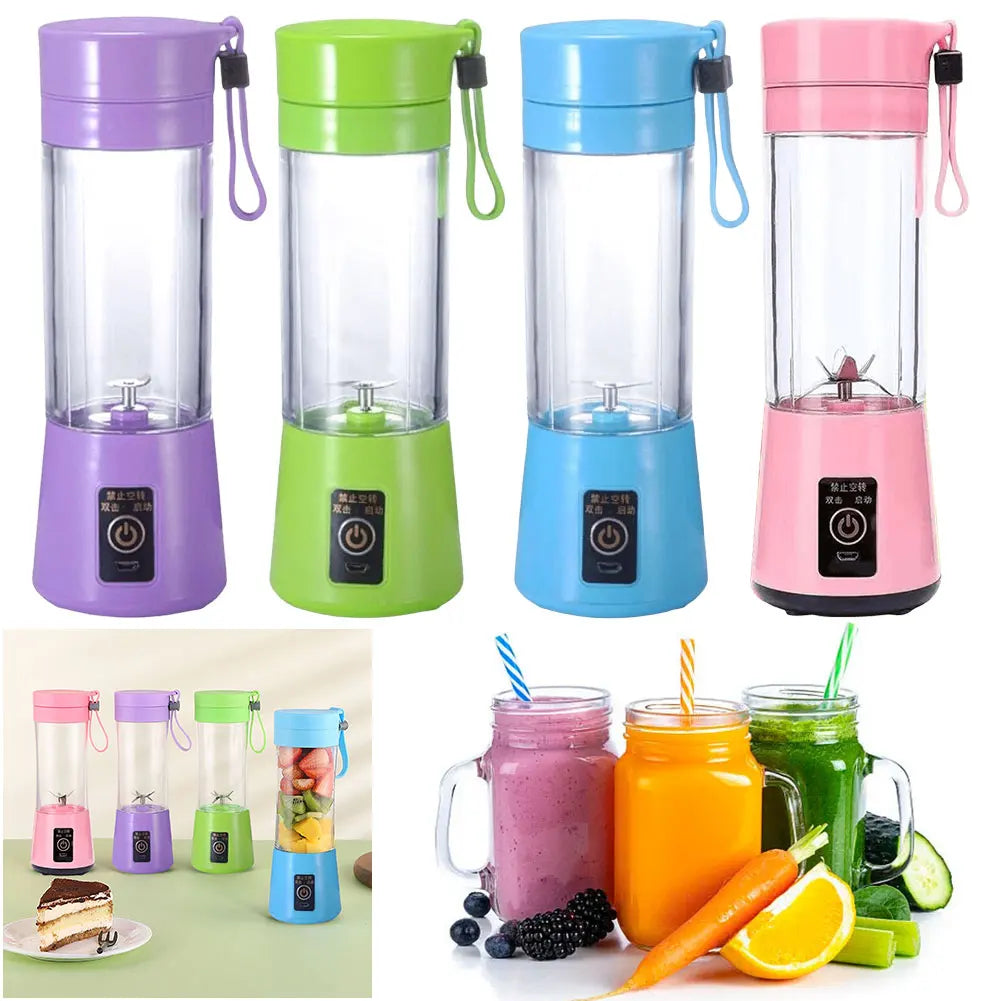 Electric Juicer Mini Portable Blender Fruit Mixers Fruit Extractors Multifunction Juice Maker Machine Blender Smoothies Mixer