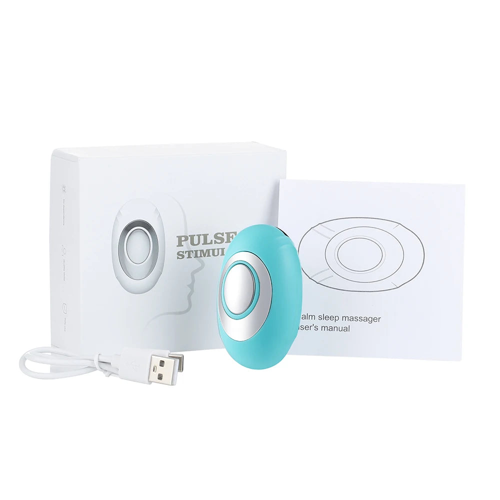 Handheld Mini EMS Microcurrent Sleep Aid Device USB Pressure Relief Anxiety Hypnosis Artifact Smart Sleeper Body Massager