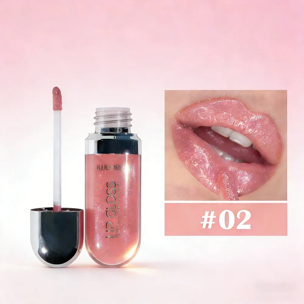 Christmas 12 Colors Glitter Lip Gloss Long Lasting Diamond Pearlescent Metallic Liquid Lipstick Moisturizing Lip Glaze Cosmetics