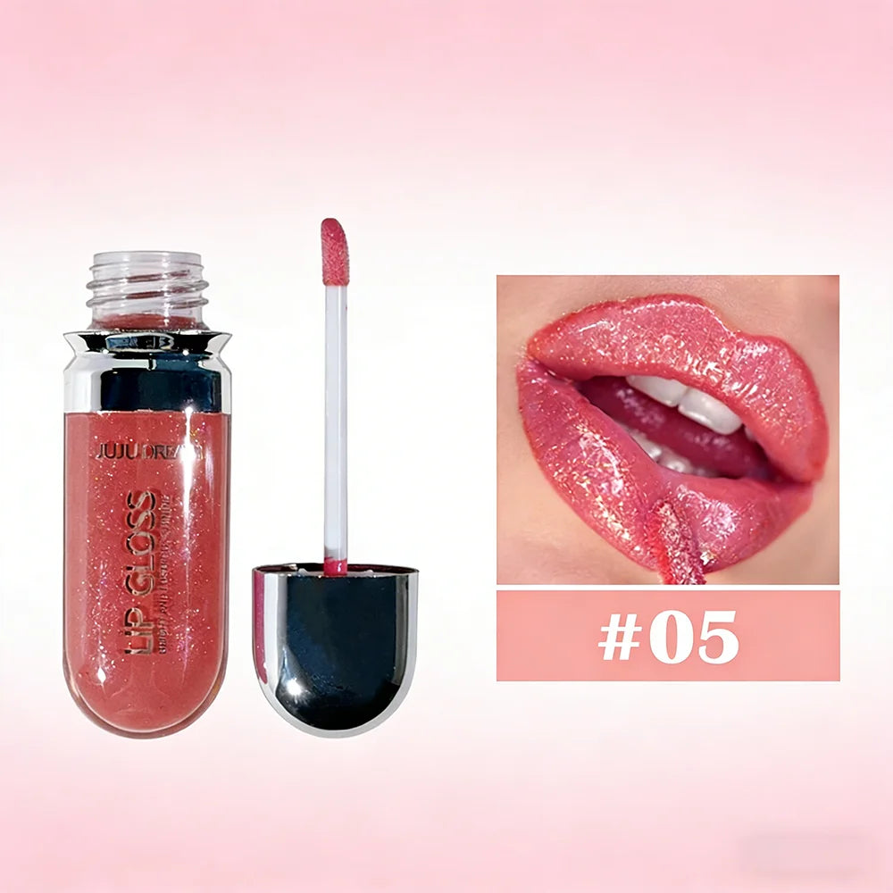 Christmas 12 Colors Glitter Lip Gloss Long Lasting Diamond Pearlescent Metallic Liquid Lipstick Moisturizing Lip Glaze Cosmetics