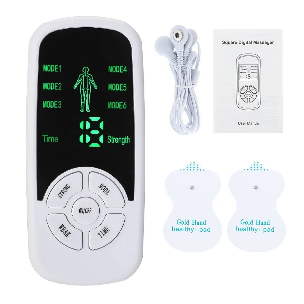 EMS Electric Muscle Therapy Stimulator Tens Unit Machine Meridian Physiotherapy Pulse Abdominal Body Prostate Massager 6 Modes