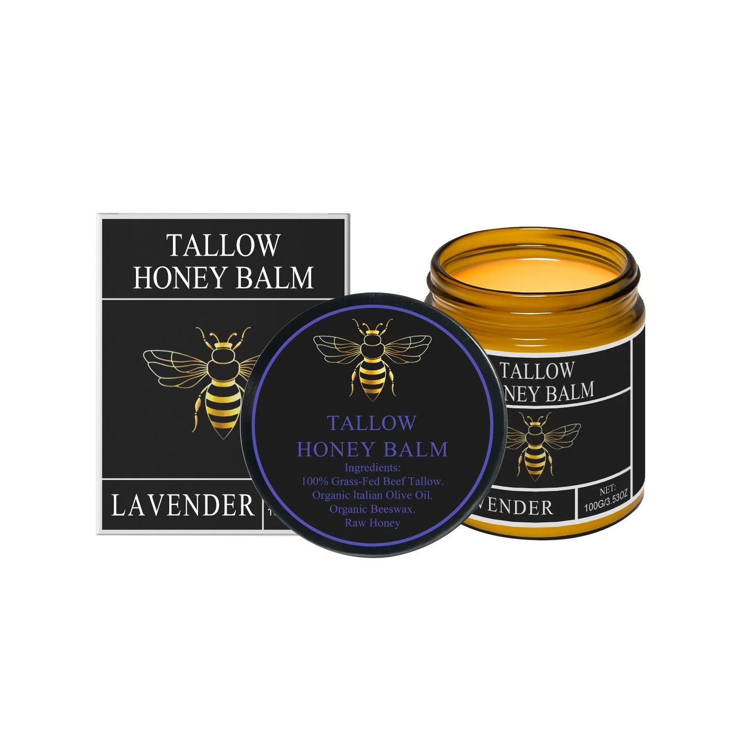 Tallow Honey Cream Glow Hydrating Skin Improve Elasticity Soft Bleaching Improve Dullness Firming Face Body Moisturizer Lotion
