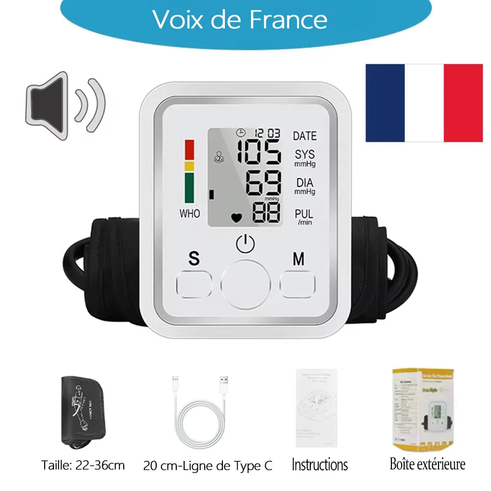 New Blood Pressure Monitor Upper Arm Automatic Tonometer Digital Tensiometer BP Monitor Medical Sphygmomanometer Health Care