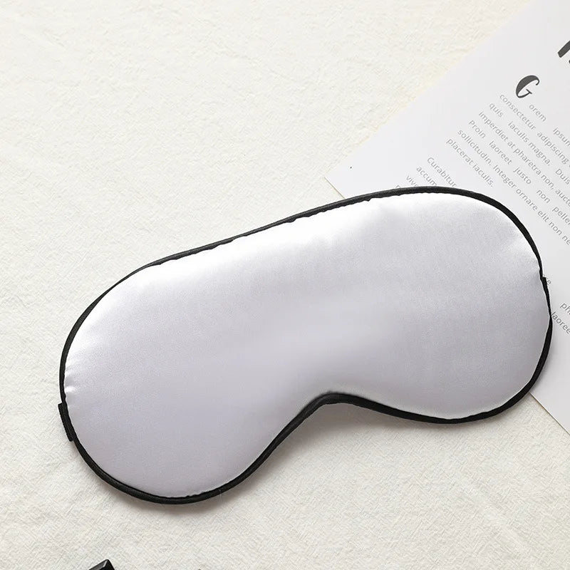 Women Imitated Silk Sleep Eye Mask Portable Travel Eyepatch Nap Eye Patch Rest Blindfold Eye Cover Sleeping Mask Night Eyeshade