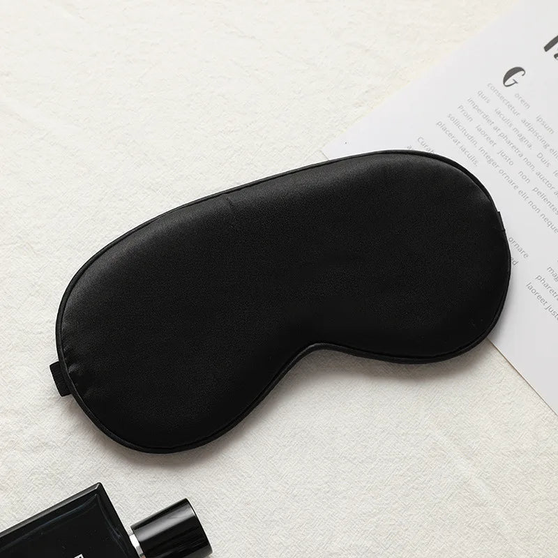 Women Imitated Silk Sleep Eye Mask Portable Travel Eyepatch Nap Eye Patch Rest Blindfold Eye Cover Sleeping Mask Night Eyeshade