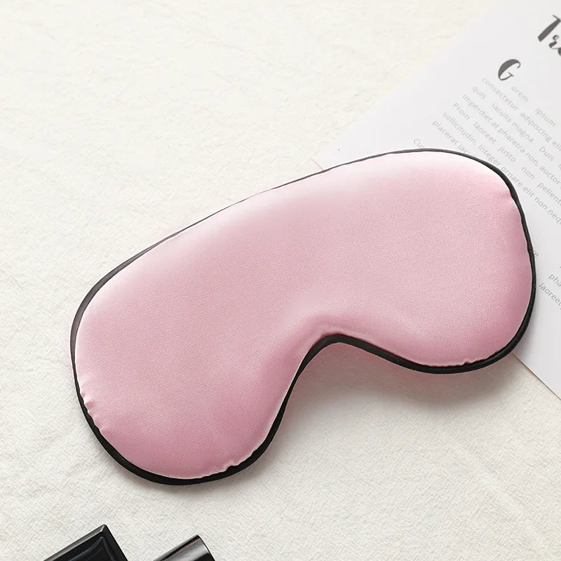 Women Imitated Silk Sleep Eye Mask Portable Travel Eyepatch Nap Eye Patch Rest Blindfold Eye Cover Sleeping Mask Night Eyeshade